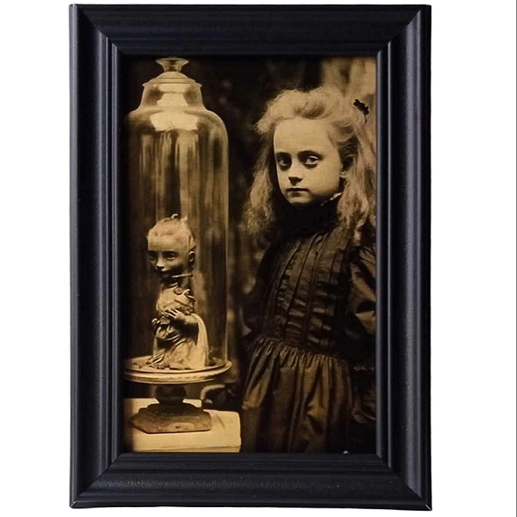 Creepy little girl oddity oddities Halloween strange punk weird unusual sideshow - Picture 2 of 3